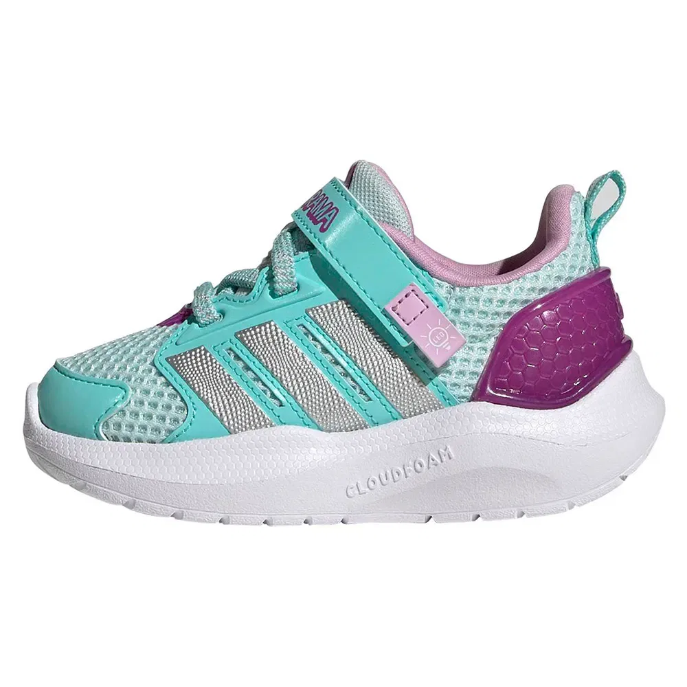 Детские кроссовки для девочек с LED-подсветкой Lightorama Runner Adidas, Blue — фото 2