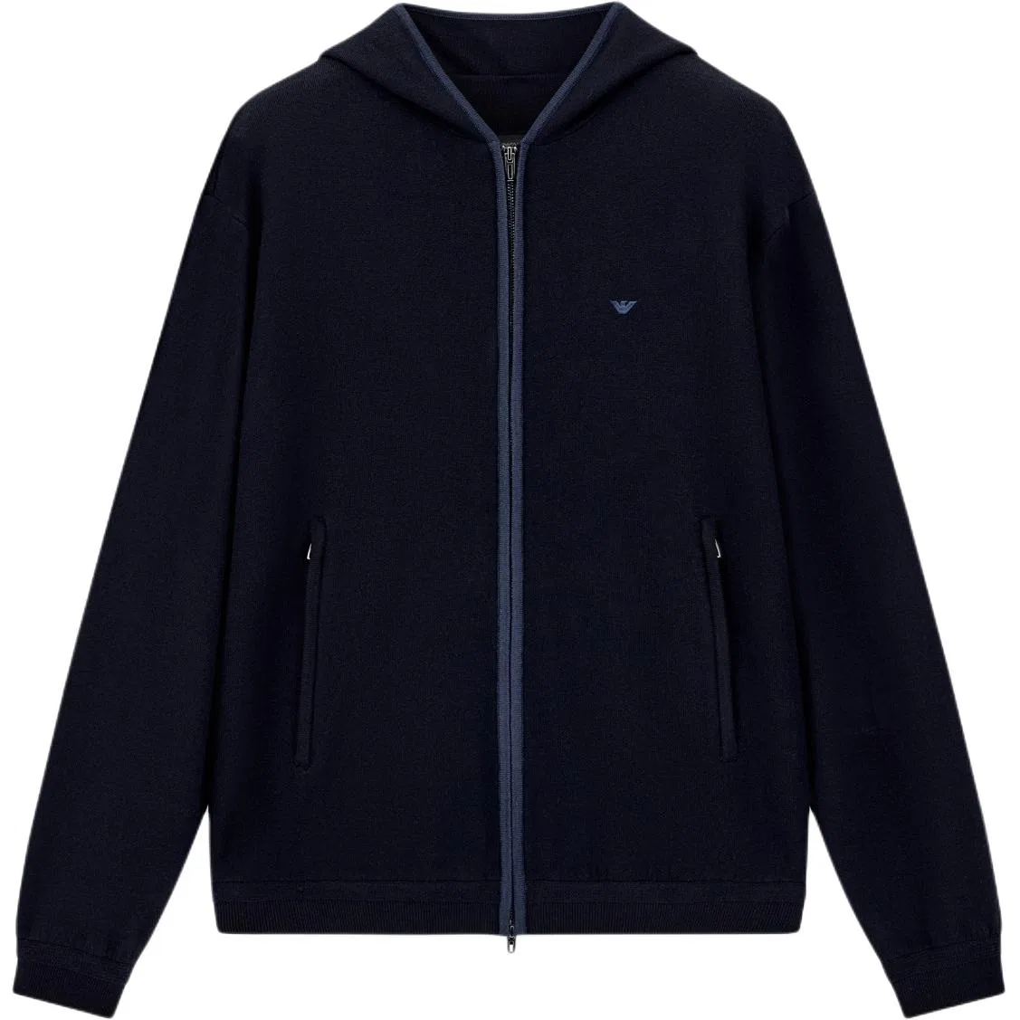 Мужской свитер с капюшоном Marine Blue Emporio Armani