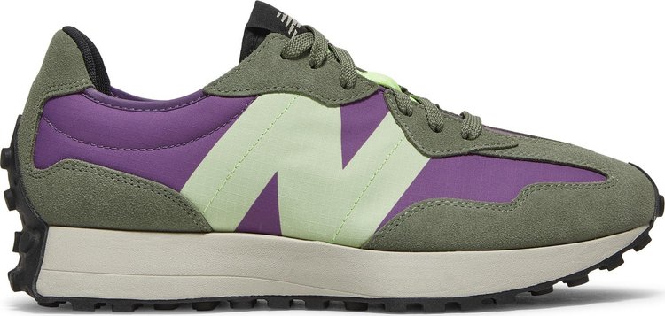 Кроссовки New Balance 327 'Sour Grape Bleached Lime Glow', фиолетовый - фото