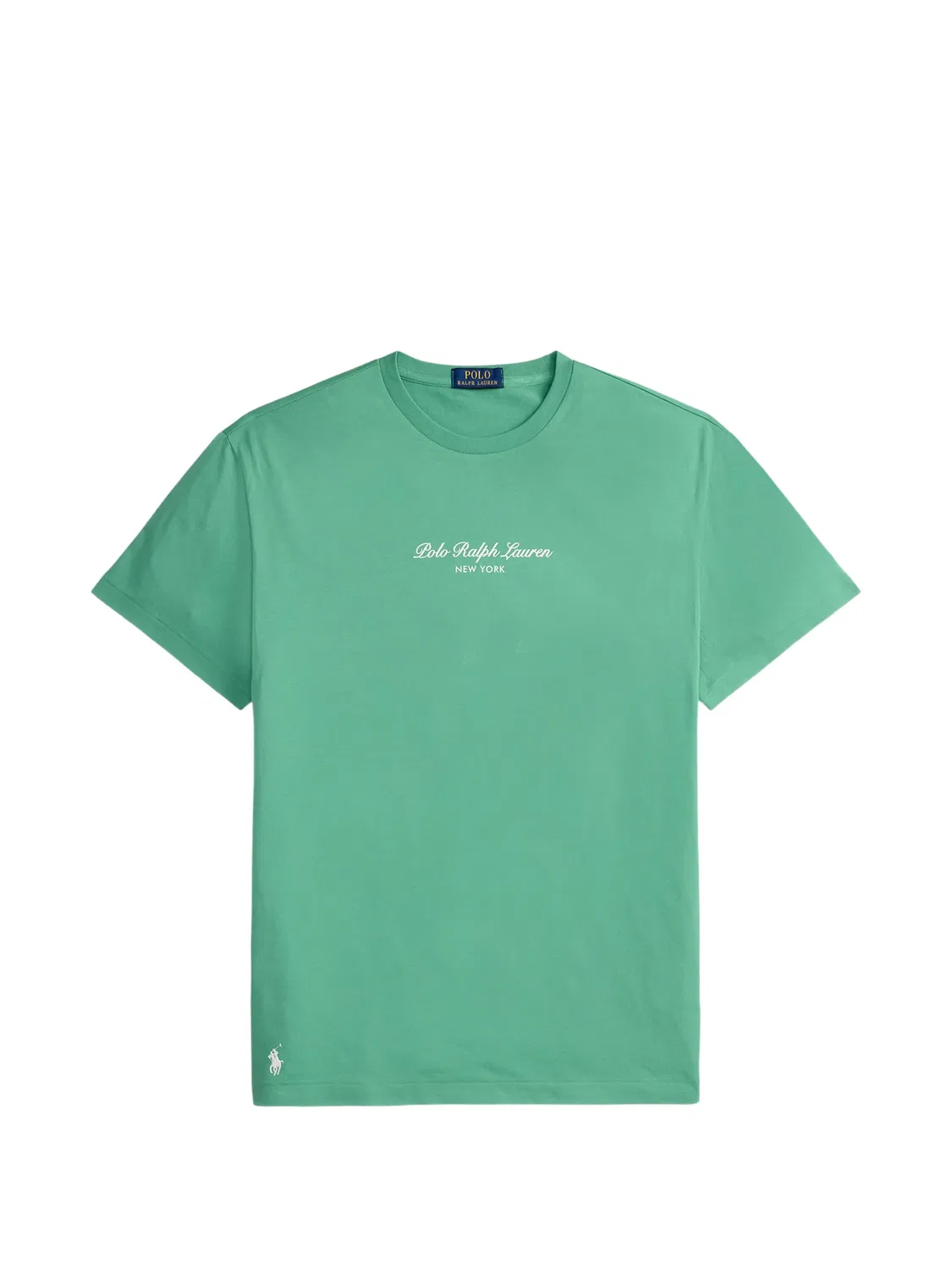 Хлопковая футболка с логотипом Polo Ralph Lauren, зеленый
