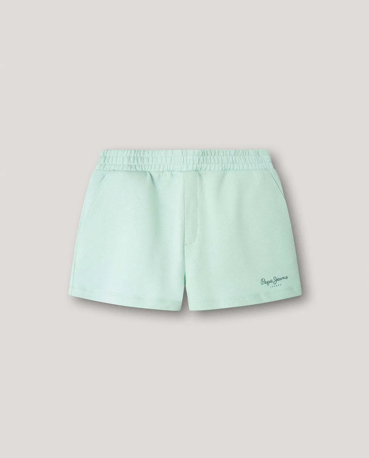 Детские шорты для девочки из футера Gab Pepe Jeans, Verde Agua