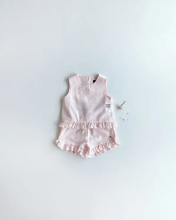 Детский костюм из сирсакера, set, Roanjane, розовый