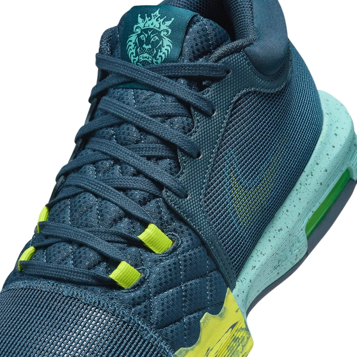 Мужские баскетбольные кроссовки Nike Lebron Witness VIII, Dark Blue Green 402 — фото 2