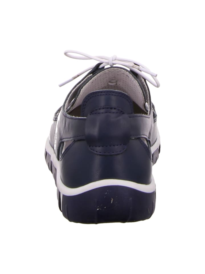 Элегантные туфли на шнуровке manitu Komfort Schnürschuhe, синий — фото 4