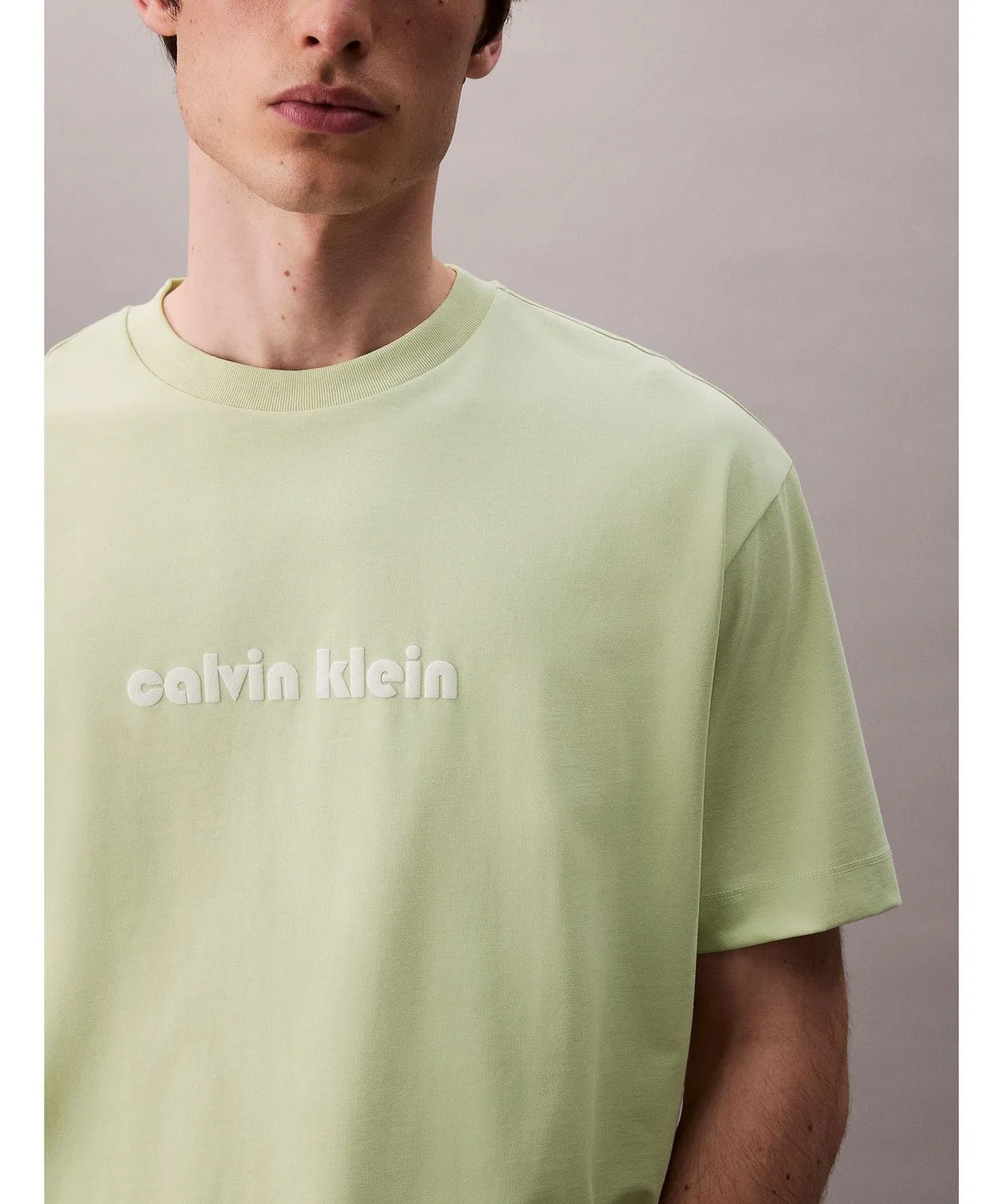 Мужская футболка с принтом Calvin Klein, Light Green