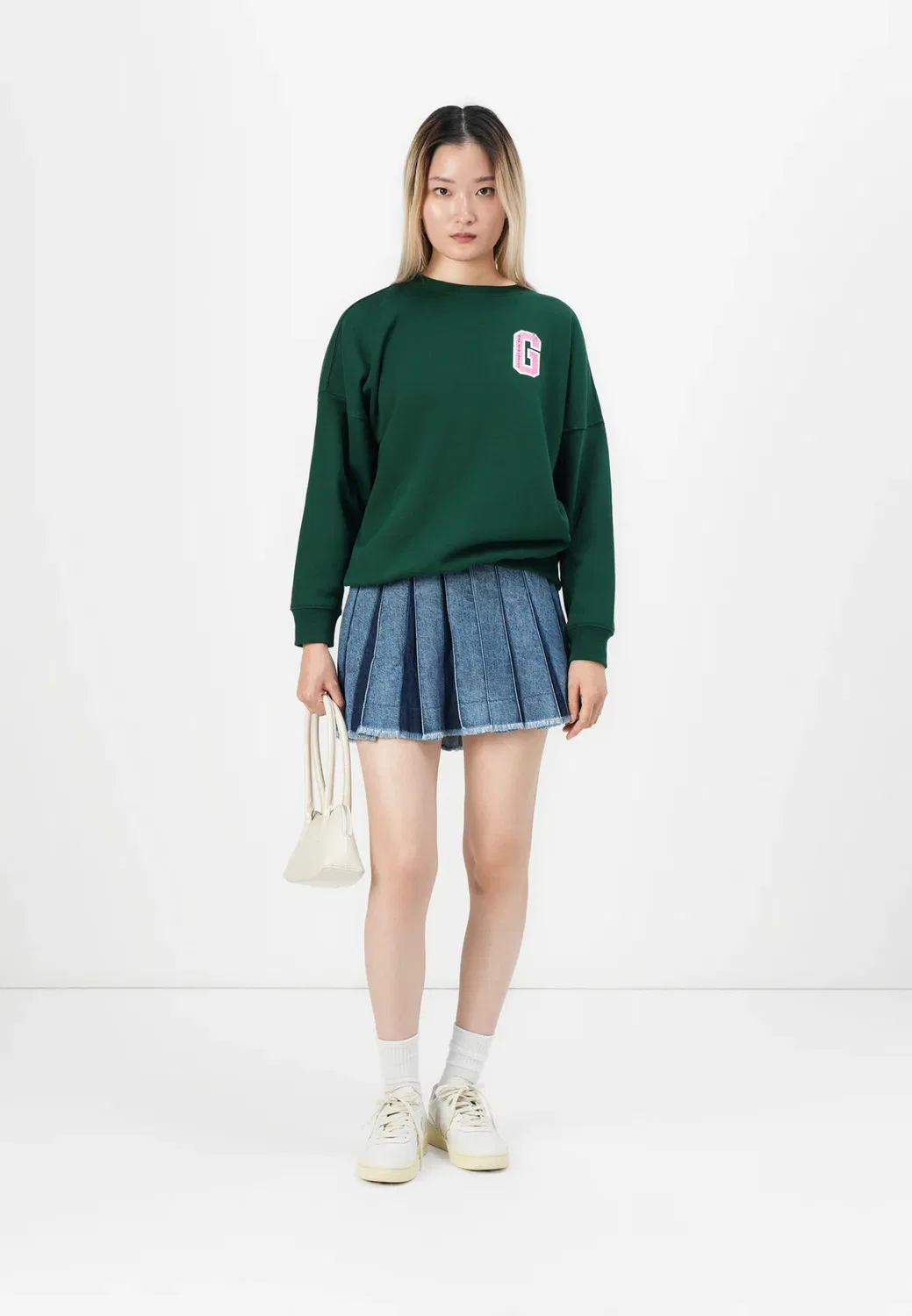 Плиссированная мини-юбка Swanson - джинсовая юбка Gap, Dark Wash — фото 2