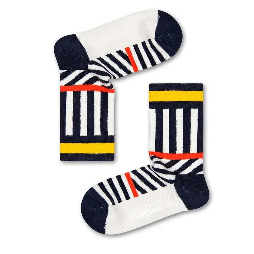Носки полосатые Happy Socks, белый