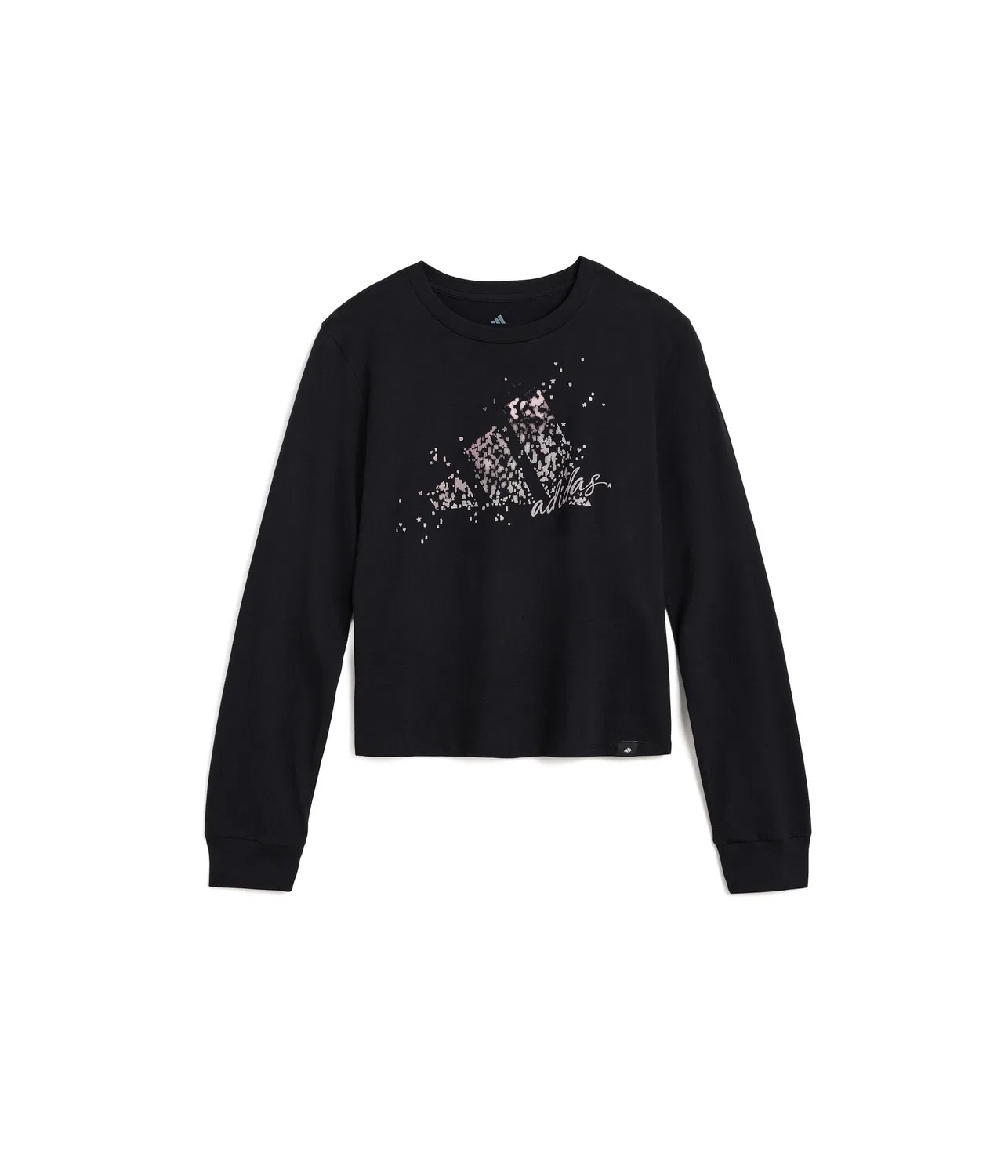Футболка с длинным рукавом и круглым вырезом (для детей постарше) Adidas Kids, Black Adi