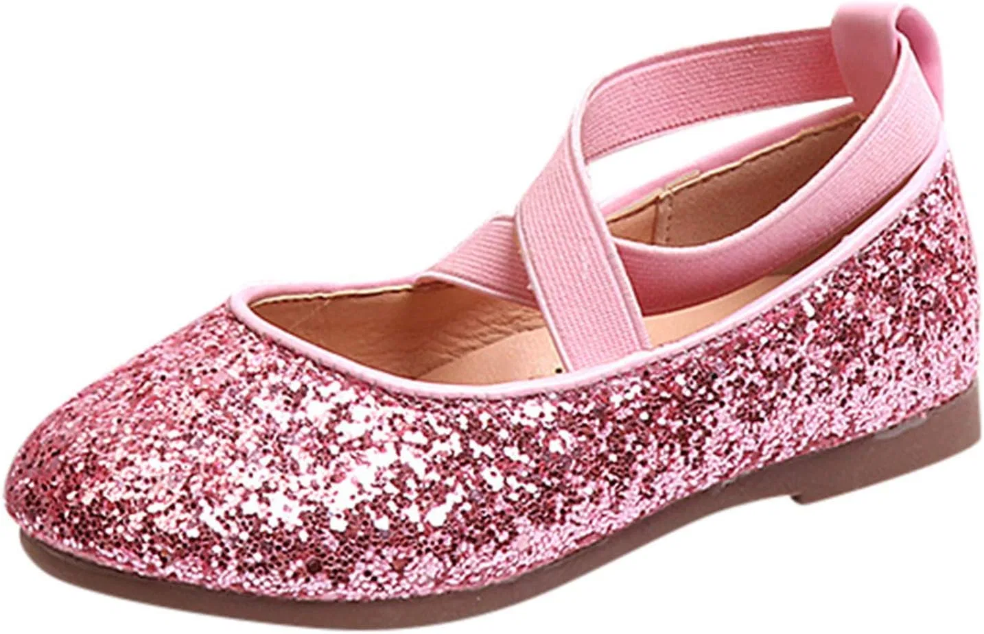 Детские туфли Мэри Джейн с пайетками для девочек, Pink