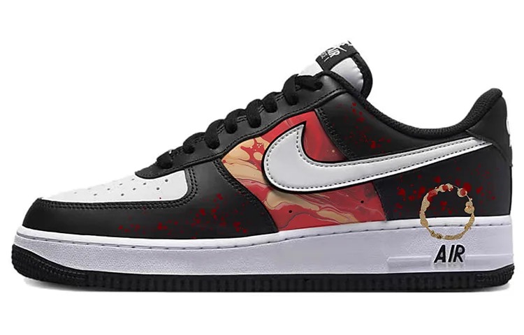 

Кастомизированные кроссовки Nike Air Force 1 Skateboard Shoes Unisex, белый/черный