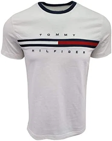 Мужская футболка с графическим принтом Tommy Hilfiger, Classic White