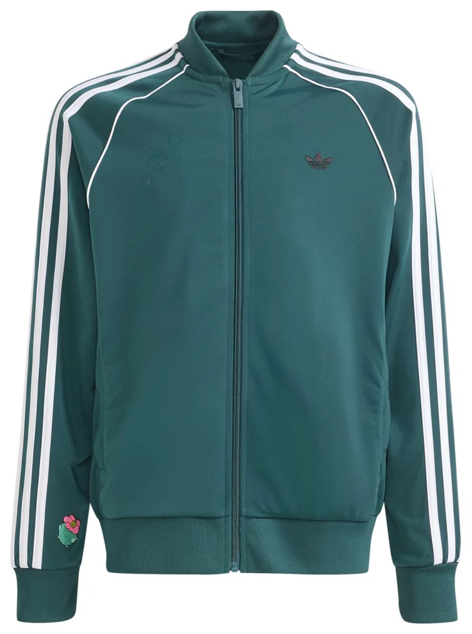 Детская куртка с длинным рукавом Superstar Loose Track Jacket adidas, Rich Green/White