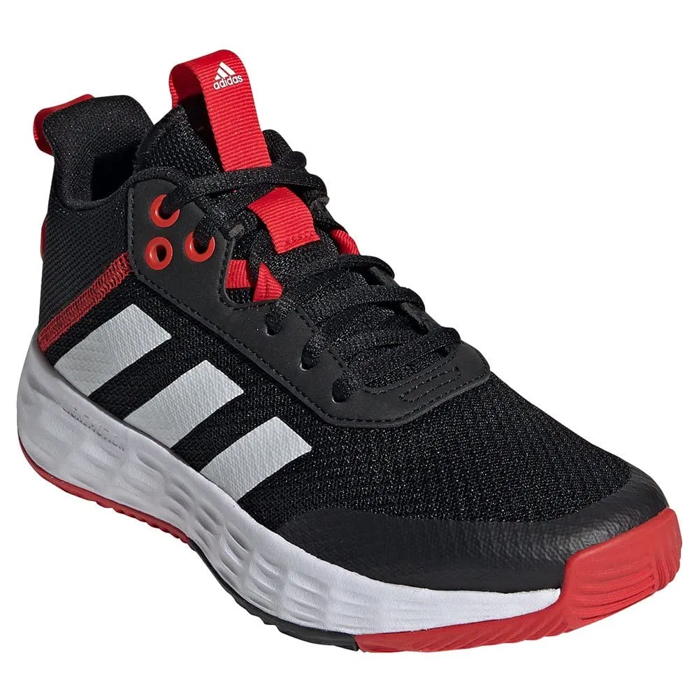 Детские кроссовки для баскетбола Ownthegame 2.0k Adidas, Core Black White Vivid Red — фото 4