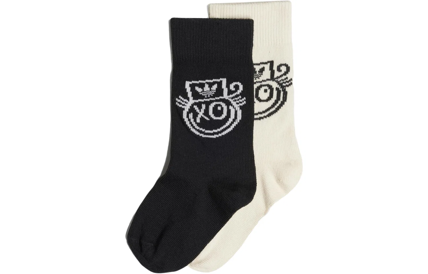 Детские носки, 2 пары, Adidas Originals, Black/Beige