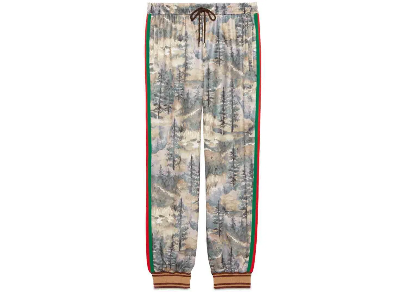 Мужские спортивные брюки с принтом Jogging Pant Gucci, Forest Print