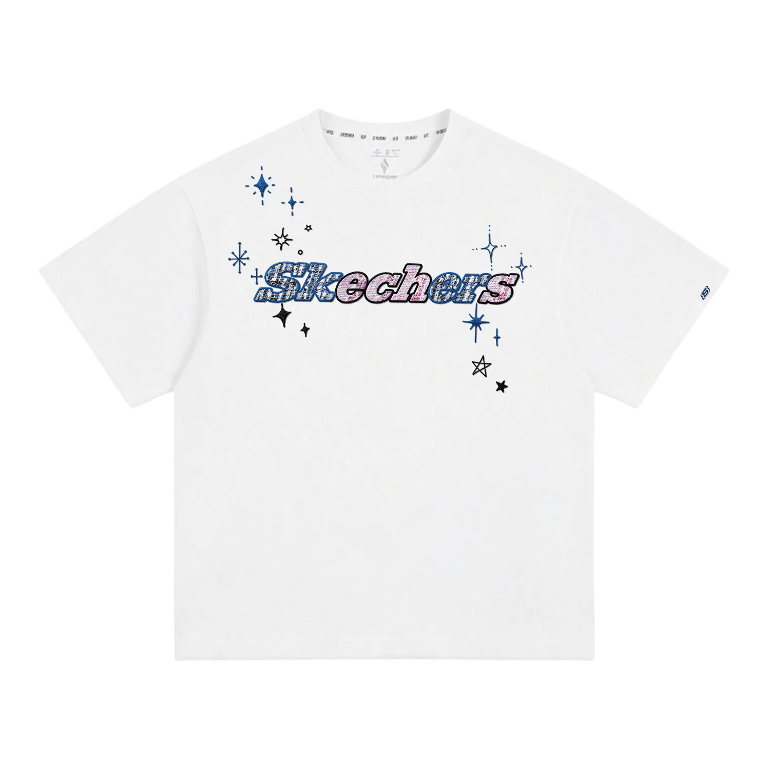 Детская футболка с принтом Skechers, White Pink