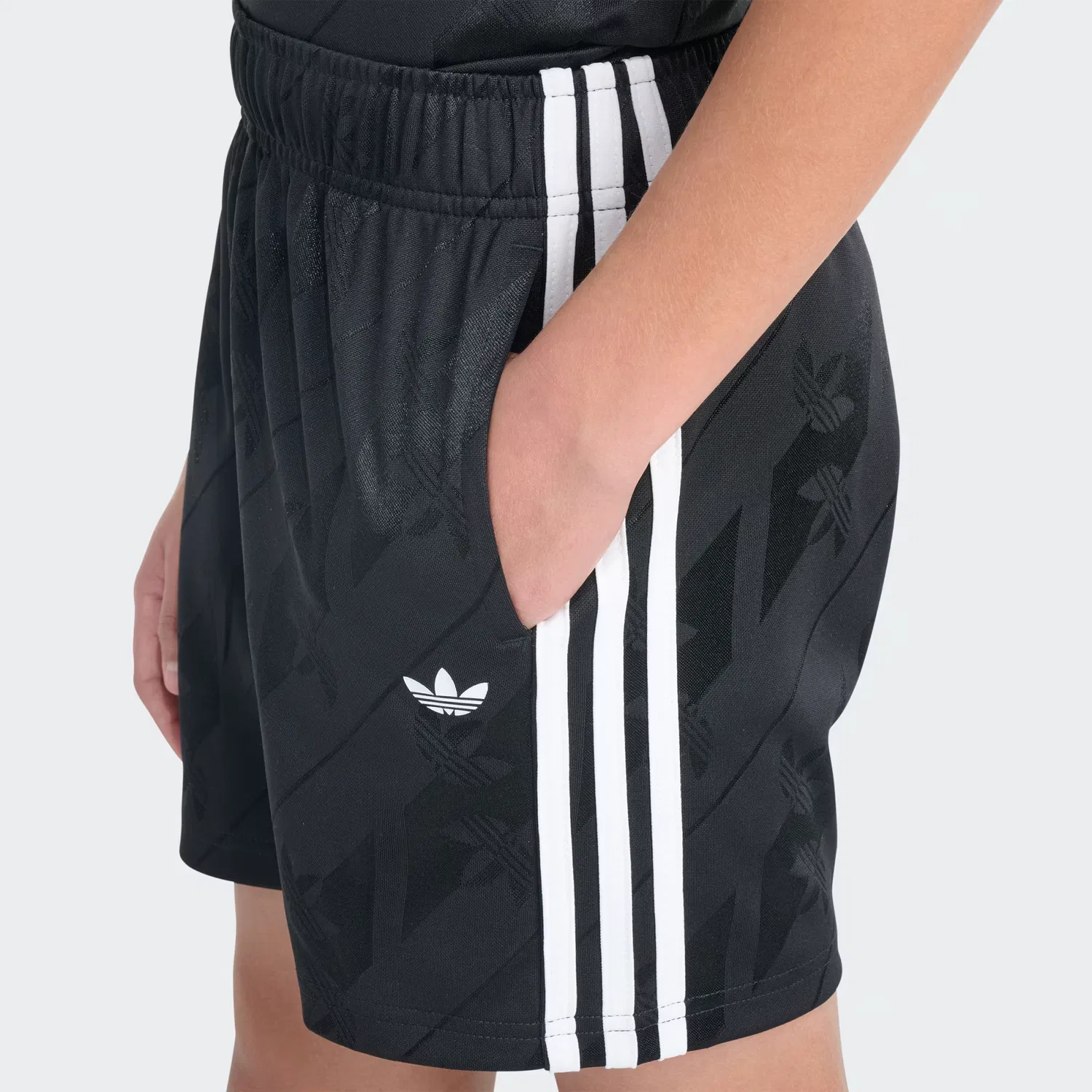 Детские шорты на резинке Originals Elastic Waistband Monogram Jersey Short Adidas Originals, черный — фото 3
