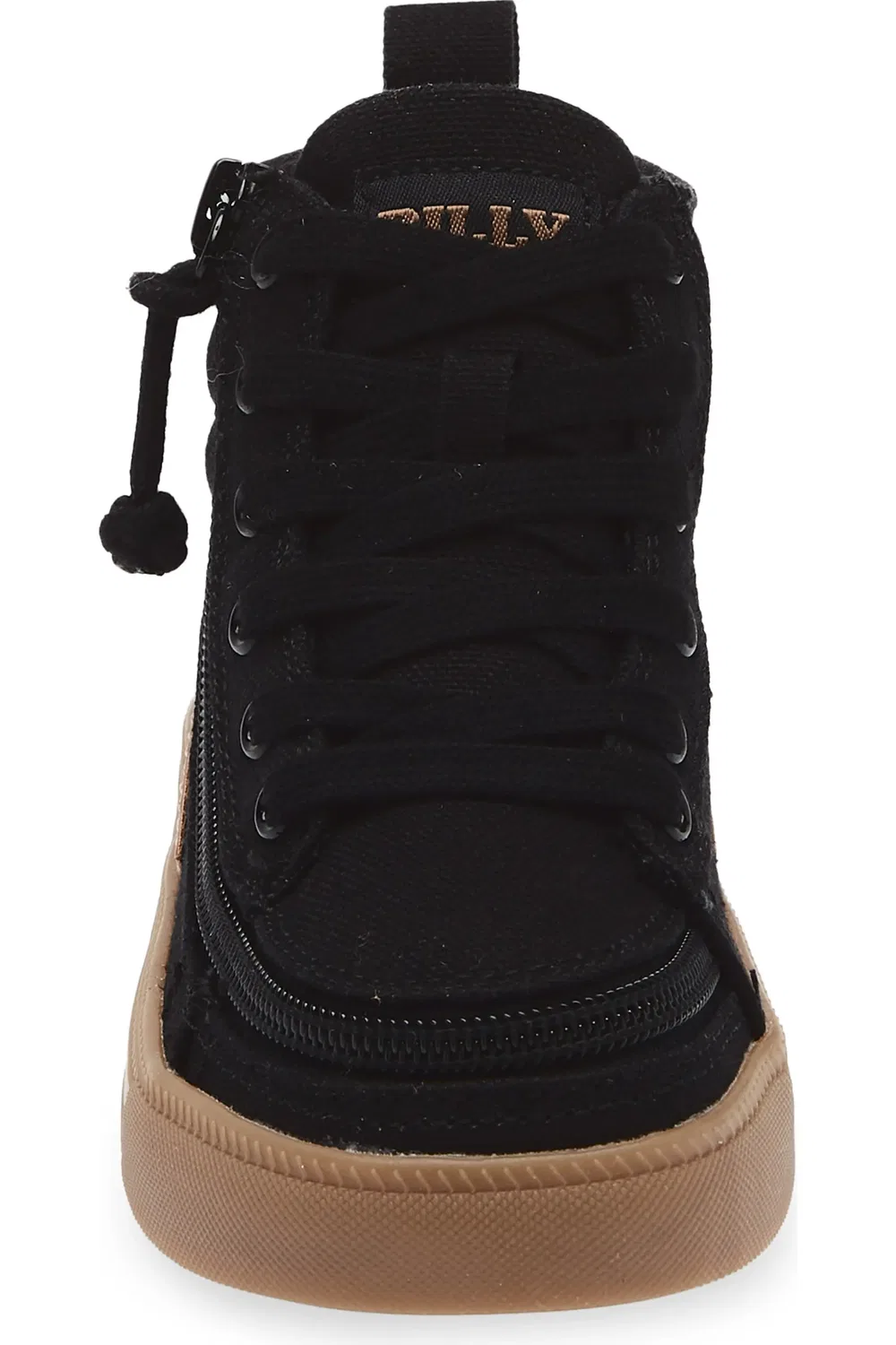 Детские кроссовки низкие с молнией Billy CS BILLY Footwear, Black/Gum — фото 4