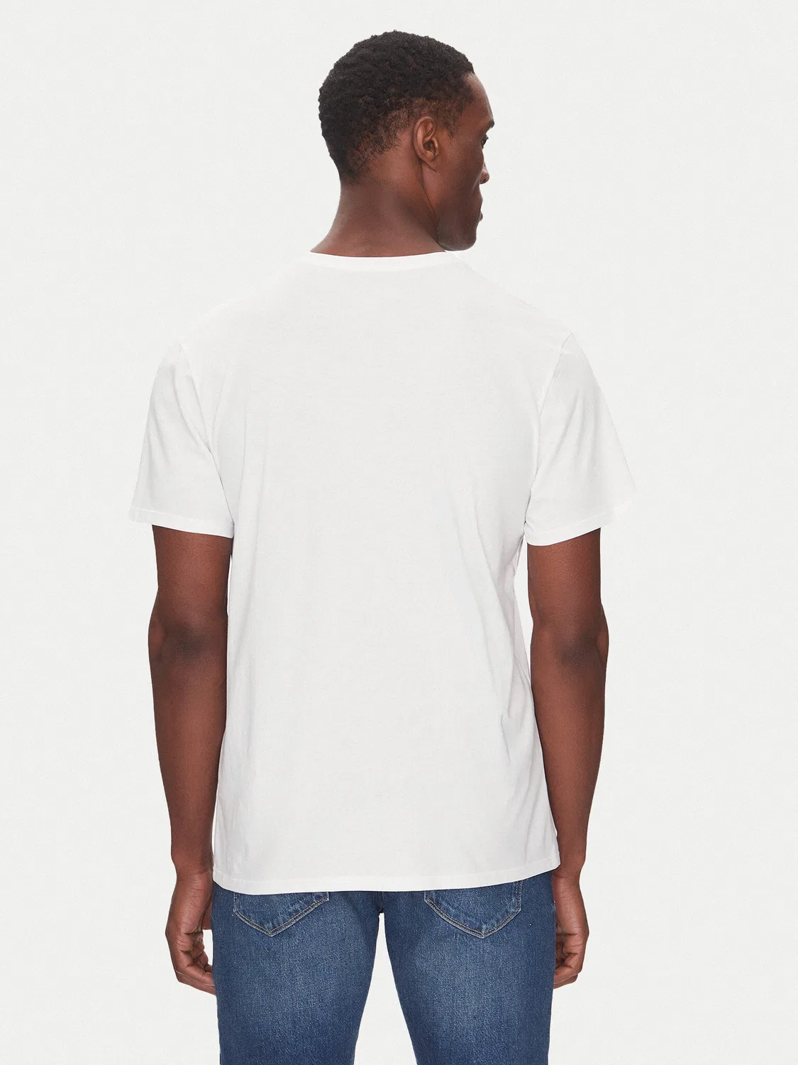Мужской комплект из футболок стандартного кроя Lacoste, белый — фото 4