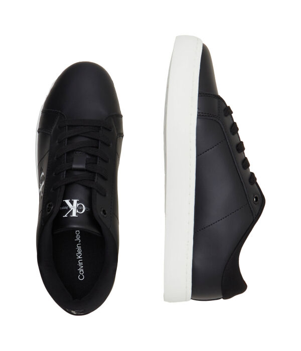Кожаные кеды классические cupsole Calvin Klein Jeans, черный — фото 4