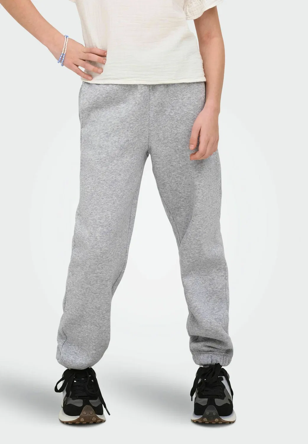 Брюки Kogsweat, стандартного кроя, спортивные штаны Only Girls, Light Grey Melange — фото 2