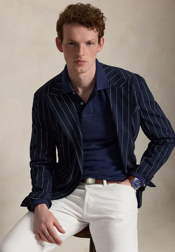 Поло, 100% хлопок Polo Ralph Lauren, темно-синий — фото 4
