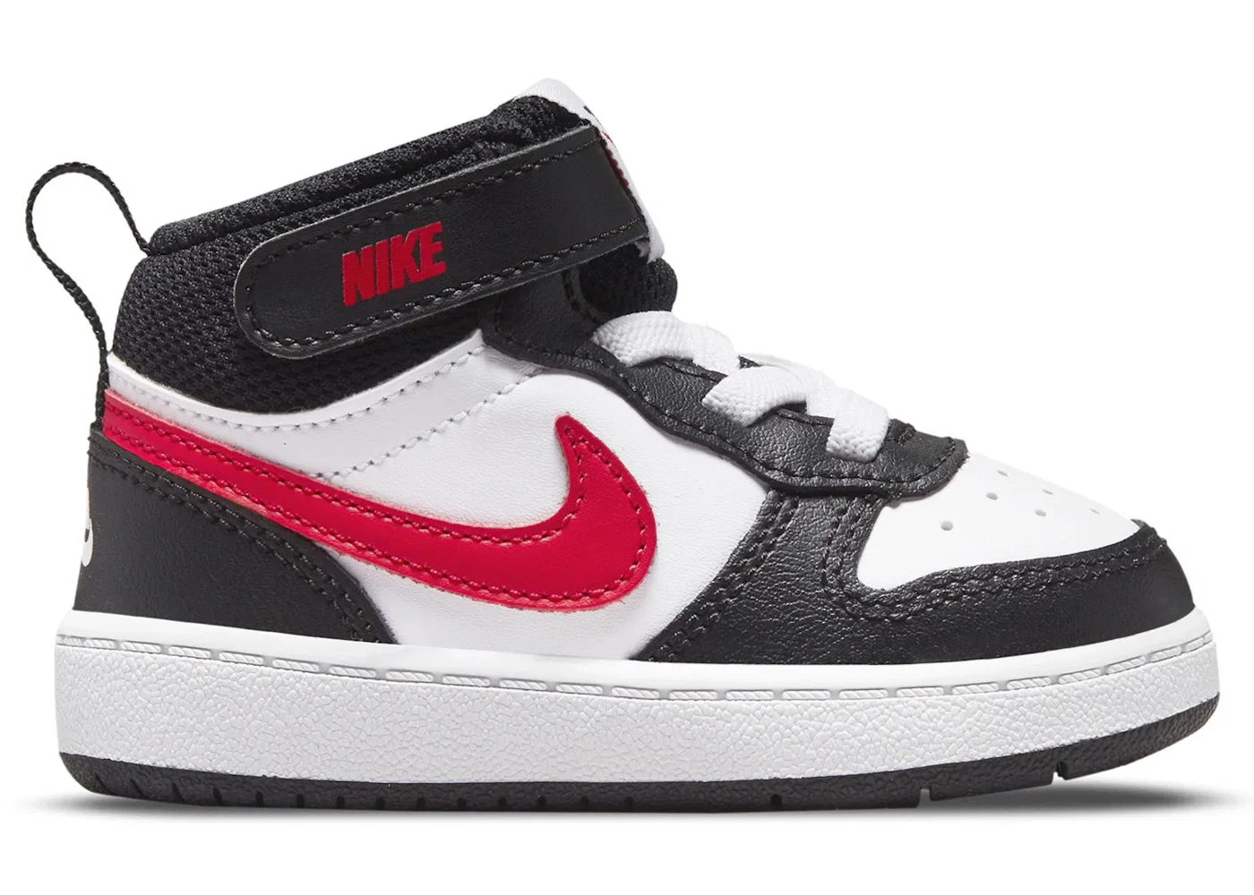 Детские кроссовки Nike Court Borough Mid 2, White/White/Black/University Red