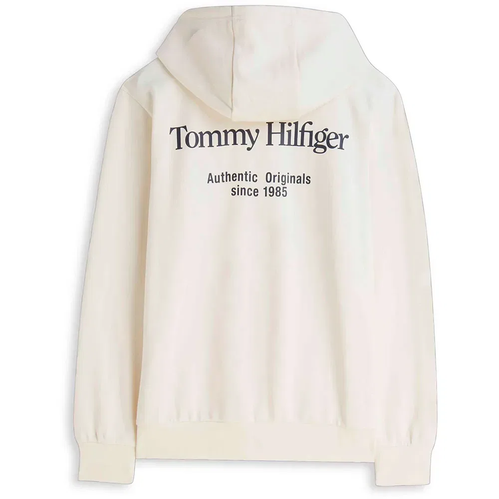 Мужской свитшот с полной застежкой Tommy hilfiger, White — фото 2