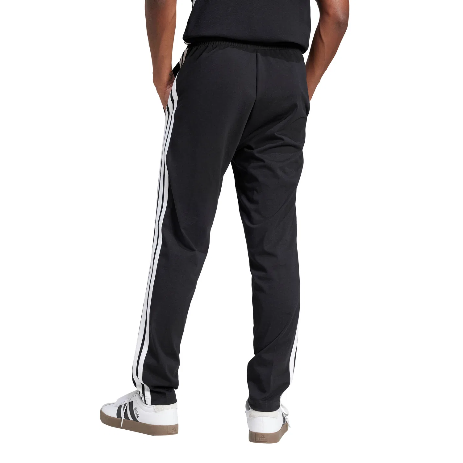 Мужские спортивные штаны с тремя полосками adidas Essentials 3-Stripes, Черный — фото 3