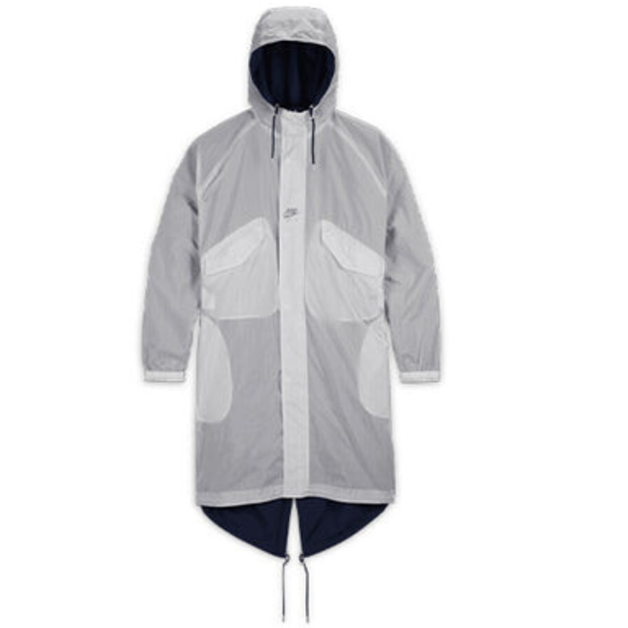 Куртка Nike Air x Kim Jones Double-Sided Mid-Length Unisex, белый/синий — фото 3