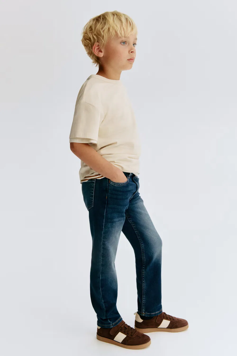 Супермягкие джинсы облегающего кроя H&M, Dunkles Denimblau — фото 2