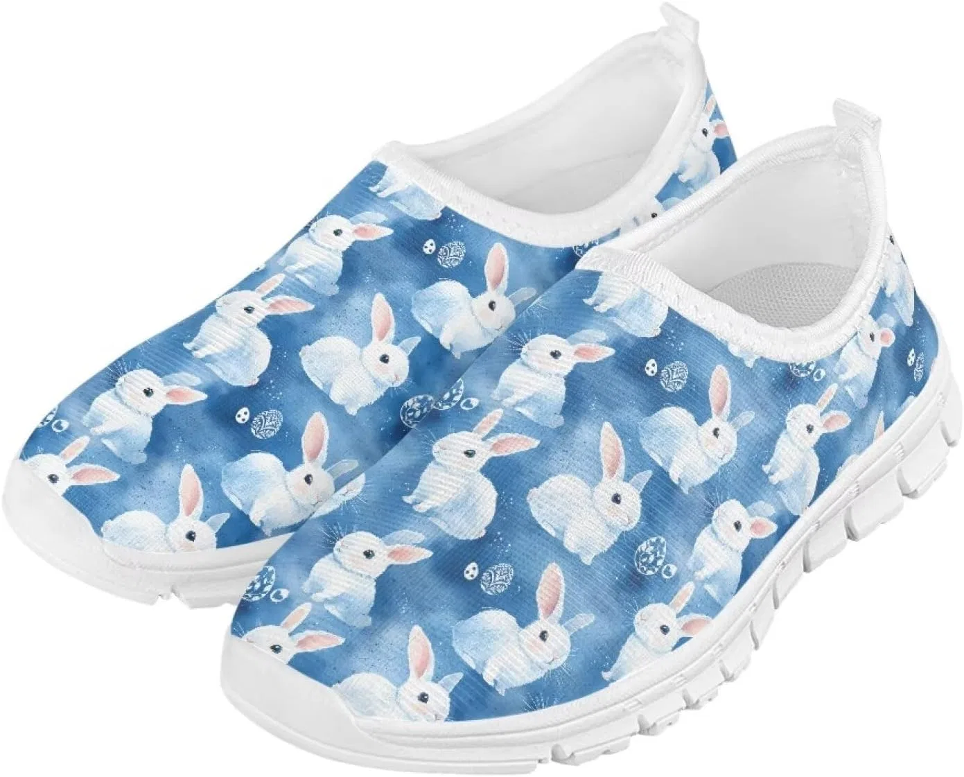 Детские кроссовки с принтом для девочек и мальчиков Quxjehoe, Rabbit