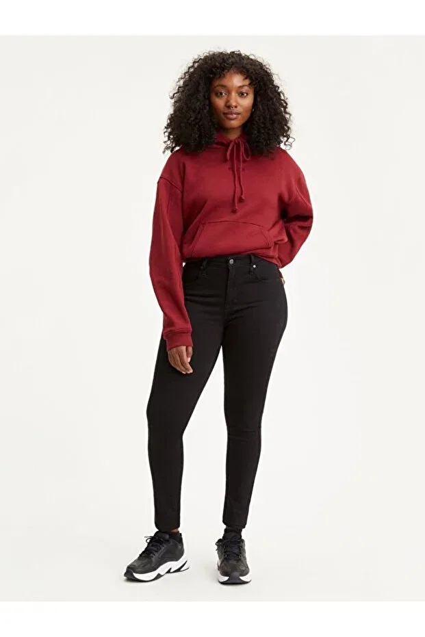 Женские джинсы скинни с высокой посадкой Levi'S, Soft Black