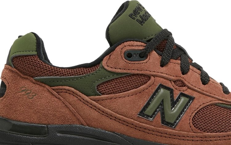 Кроссовки New Balance Aimé Leon Dore x Wmns 993 Made In USA 'Beef & Broccoli', коричневый — фото 3