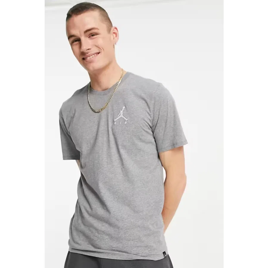 Футболка спортивная с принтом Air Jordan Jumpman Nike, Серый