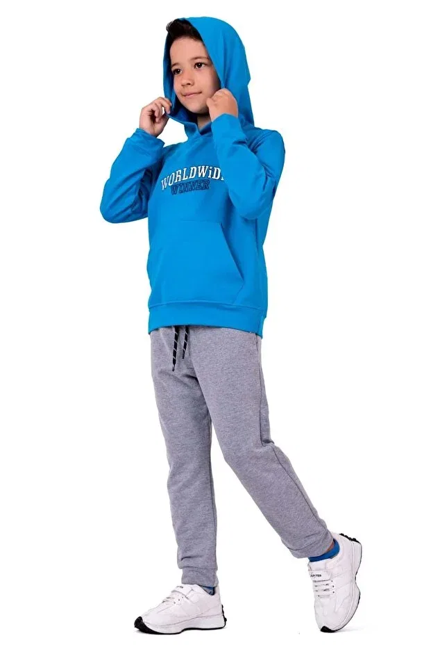 Детский спортивный костюм с вышивкой Minikadam, Blue