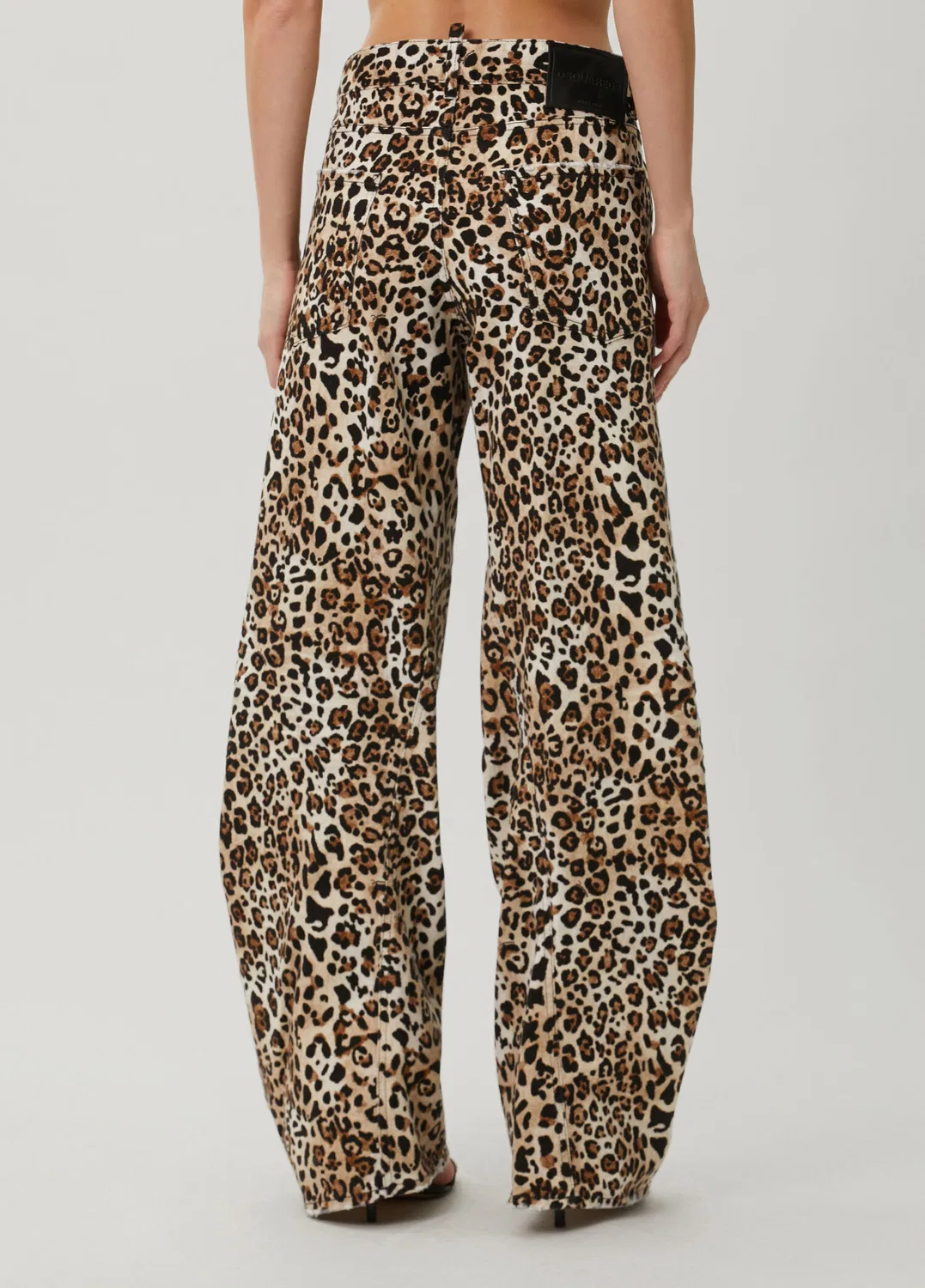 Джинсы свободные Dsquared2 Wild2 Loose Twst, Leopar — фото 4