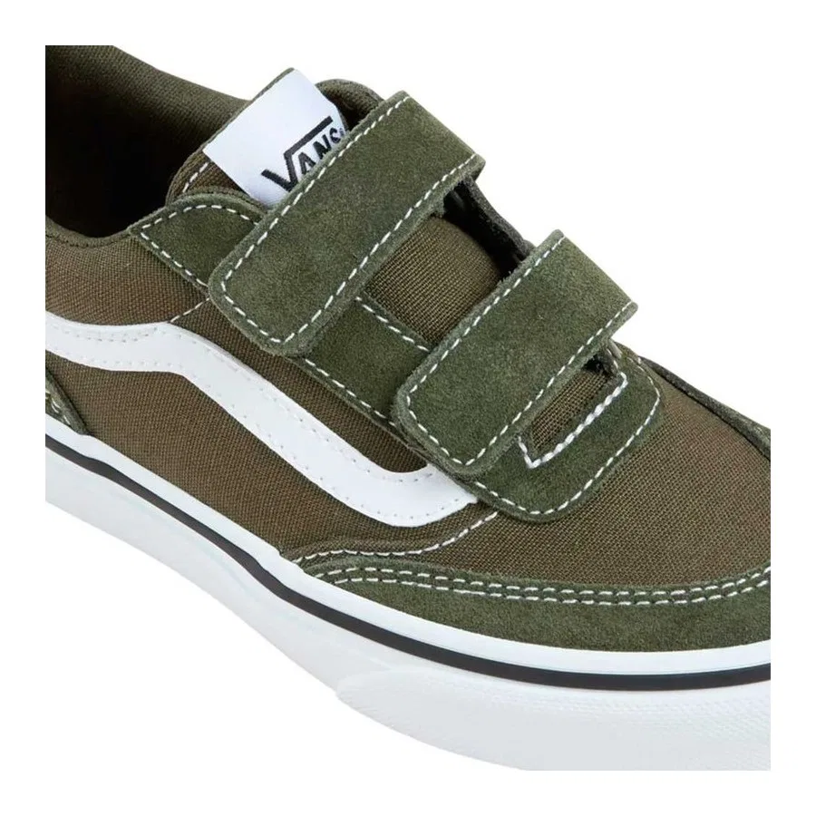 Кроссовки повседневные с верхом из кожи Brooklyn Ls V Vans, Grape Leaf — фото 4