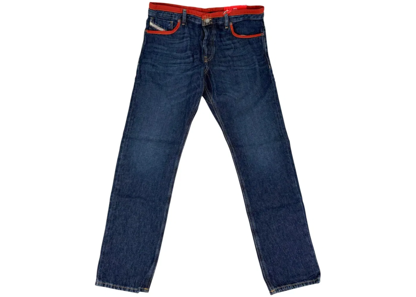 Мужские джинсы Outline Straight Leg Diesel, Blue/Orange