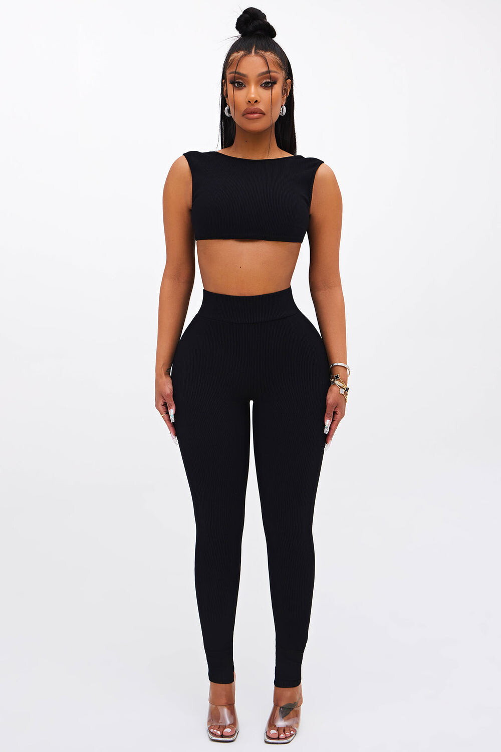 

Леггинсы Fashion Nova ZDP0336S, черный