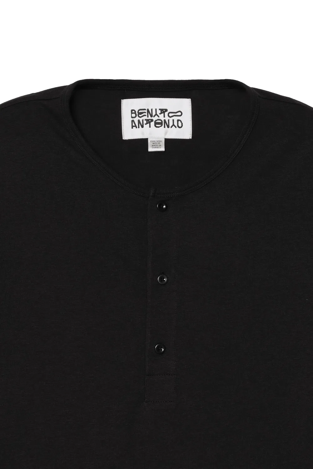 Укороченная футболка Henley ZARA, Black — фото 4