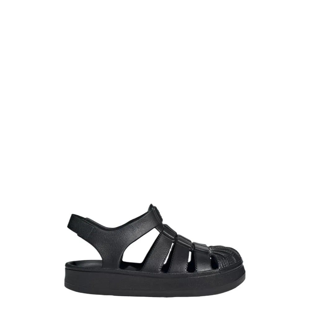 Сандалии детские SUPERSTAR Low top, черные, для детей 3-7 лет Adidas Originals, Core Black — фото 3