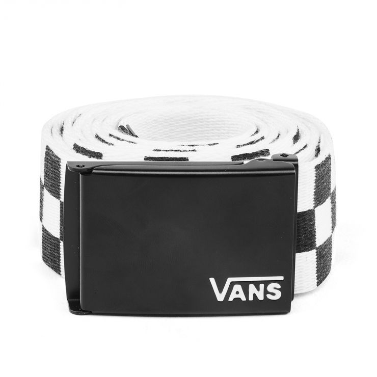 

Vans Кожаный ремень мужской, черно-белые, клетчатые