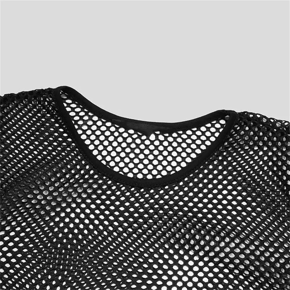 Мужская футболка с прозрачной сеткой O-Neck Long Sleeve, 1 — фото 3