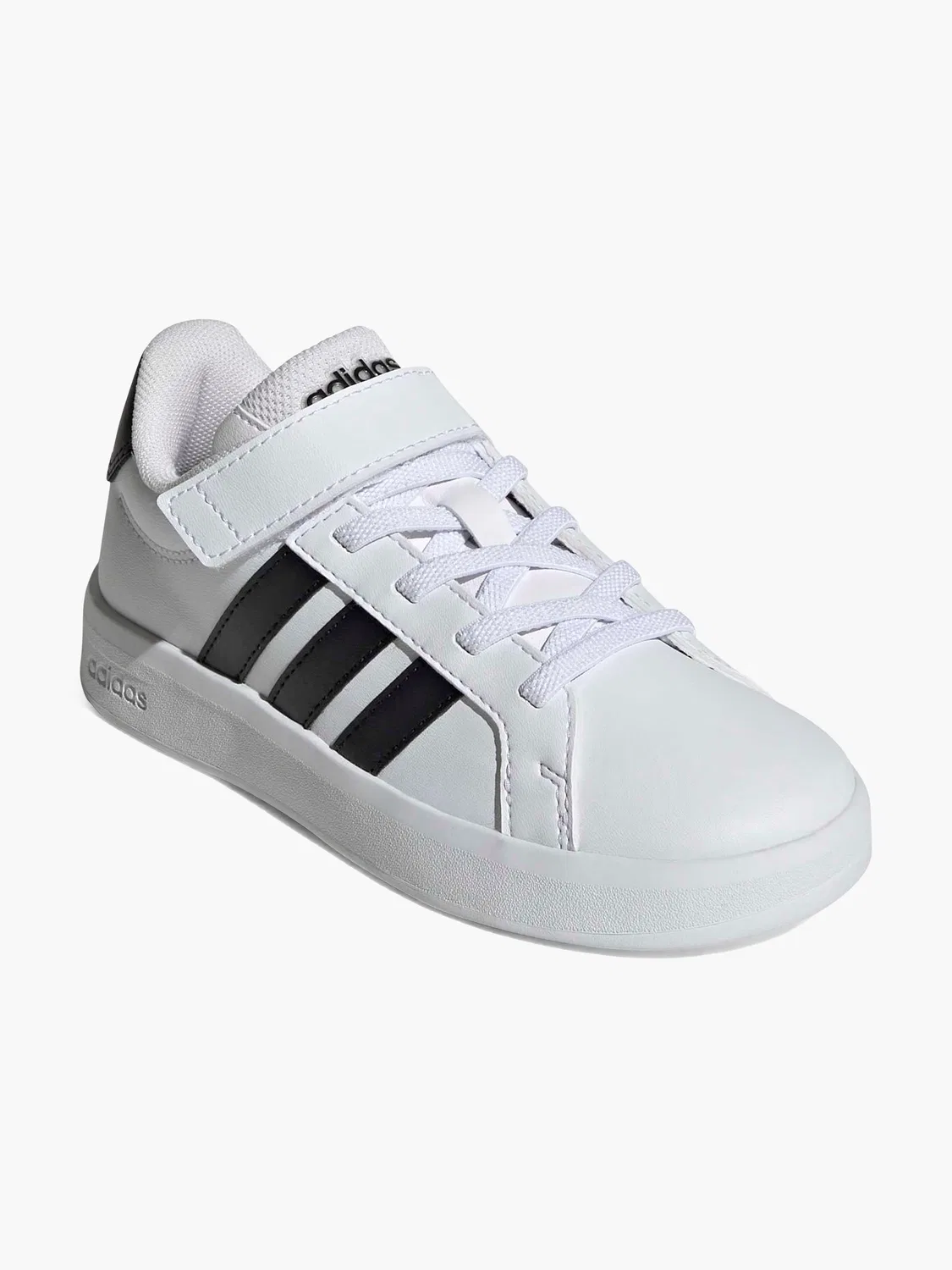 Детские кроссовки на липучках Adidas Grand Court 3.0 EL C, белый — фото 2