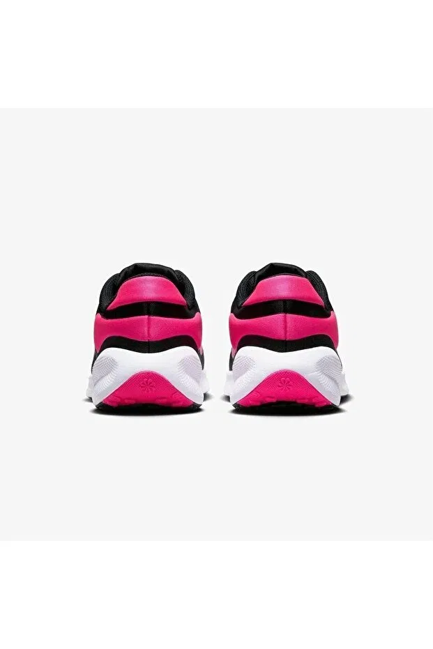Детские кроссовки для девочек с полосками Revolution 7 Nike, Black-Pink-White — фото 4