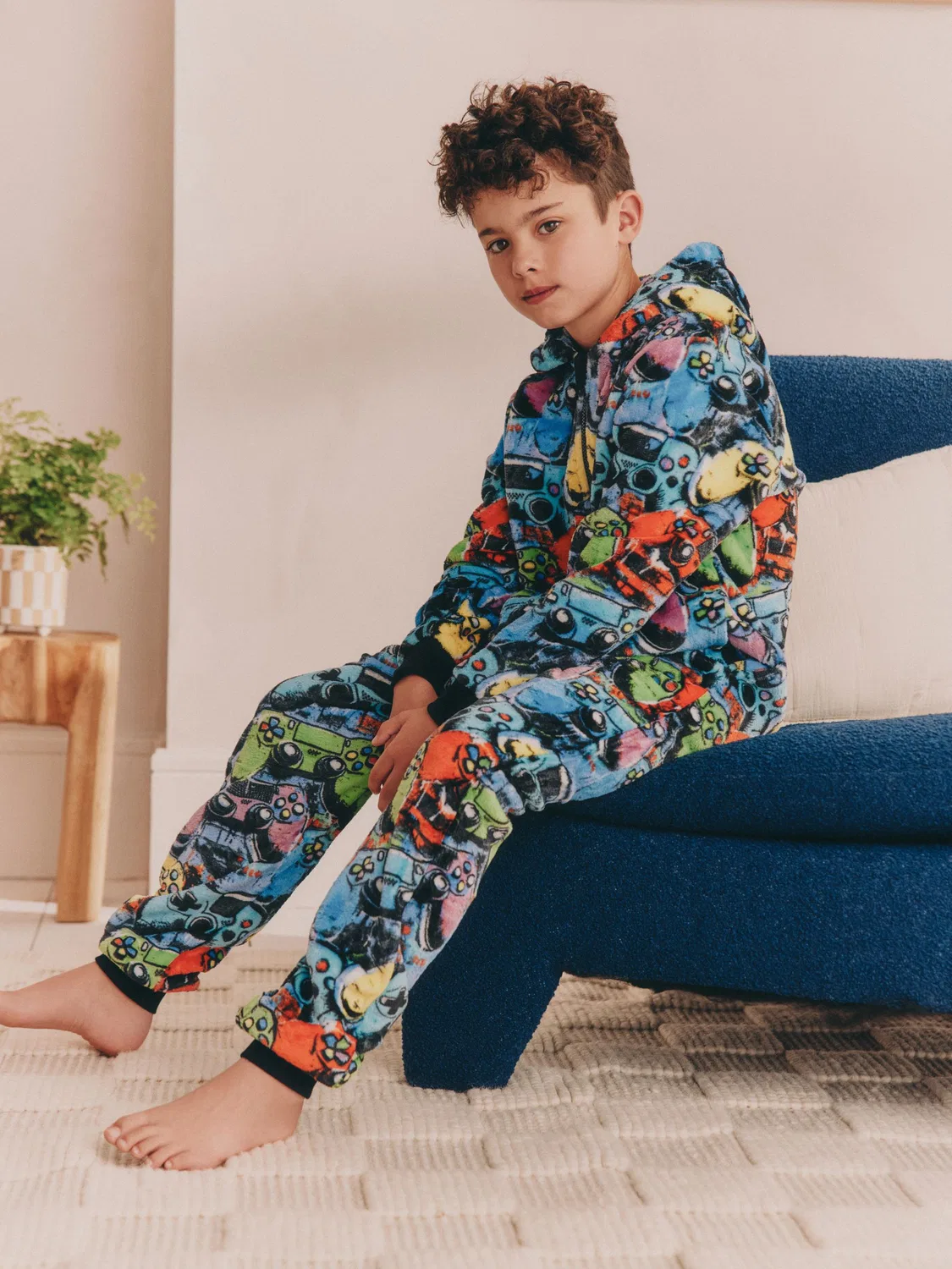 Комбинезон флисовый Gamer Fleece All-In-One Next, мультиколор