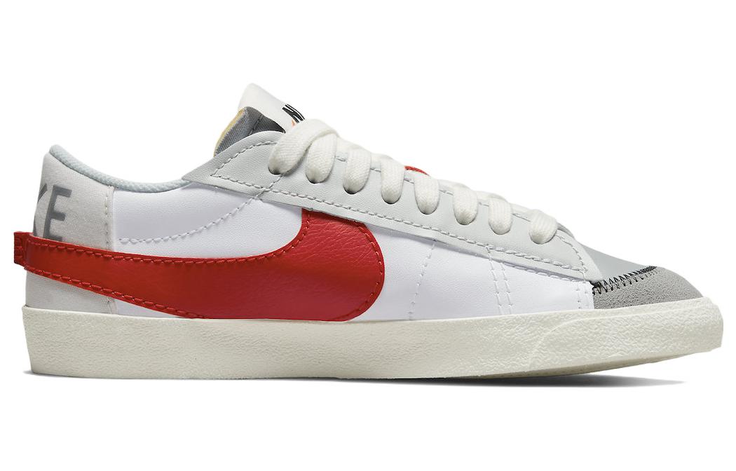 Кроссовки Nike Blazer Low '77 Jumbo, белый/серый/красный — фото 2