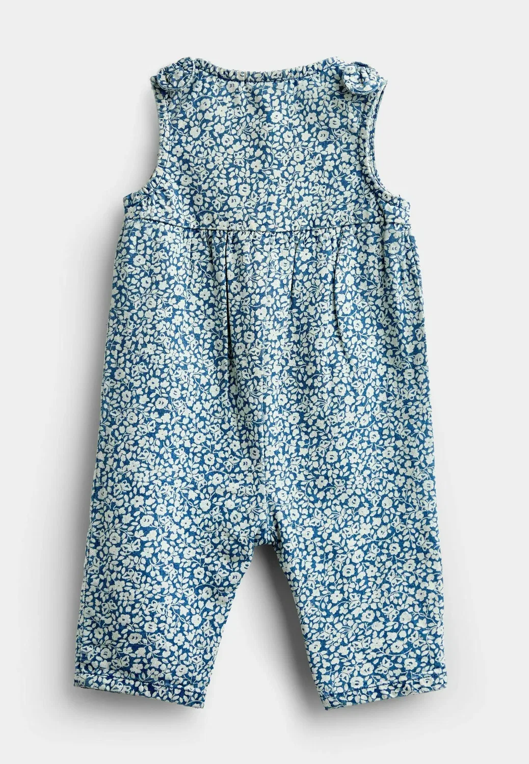 Комбинезон с принтом Jojo Maman Bébé, Light Wash Denim Blue Floral — фото 2
