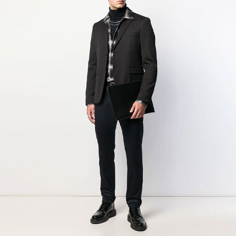 Повседневные брюки мужские темно-синие Saint Laurent, темно-синий — фото 3